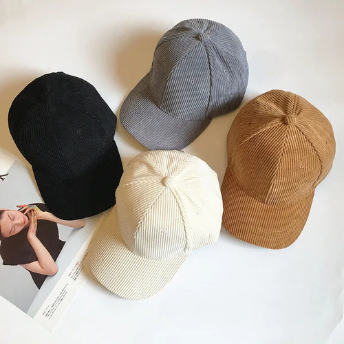 Retro Corduroy Casual Warm Baseball Cap
