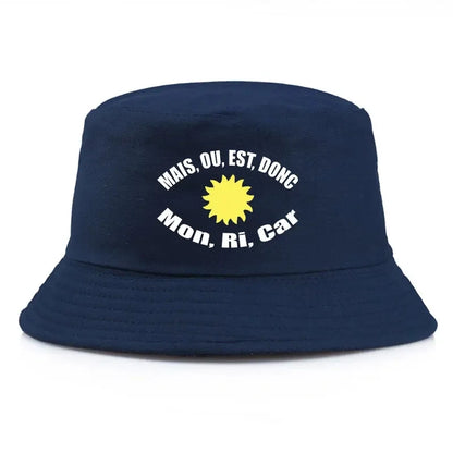 Mais Ou Est Reversible Cotton Bucket Hat