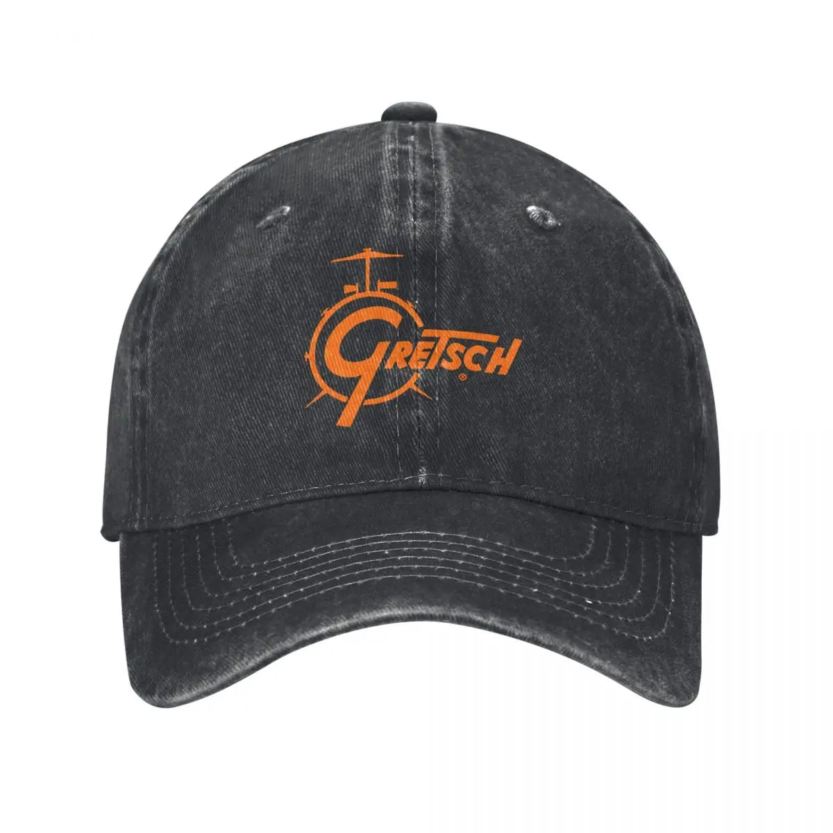 Gleason Drum Logo Denim Durable All Season Baseball Cap