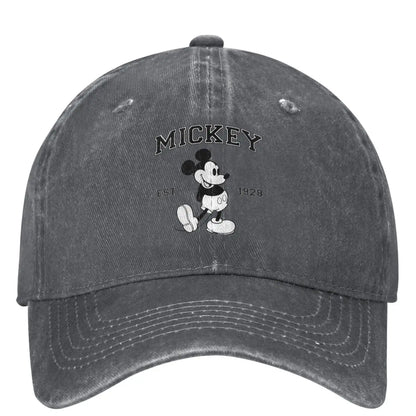 Mickey Mouse Est 1928 Designer Snapback Baseball Cap
