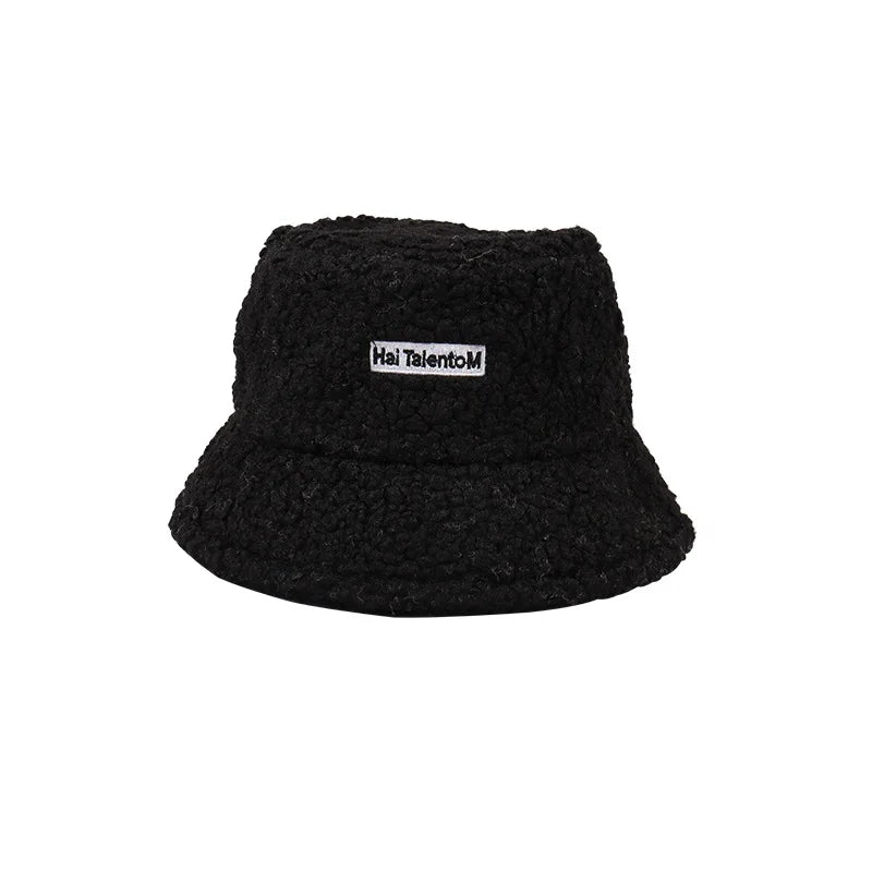 Korean Plush Winter Fisherman Bucket Hat