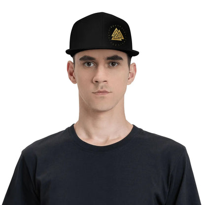 Valknut Odin Symbol Adjustable Snapback Cap