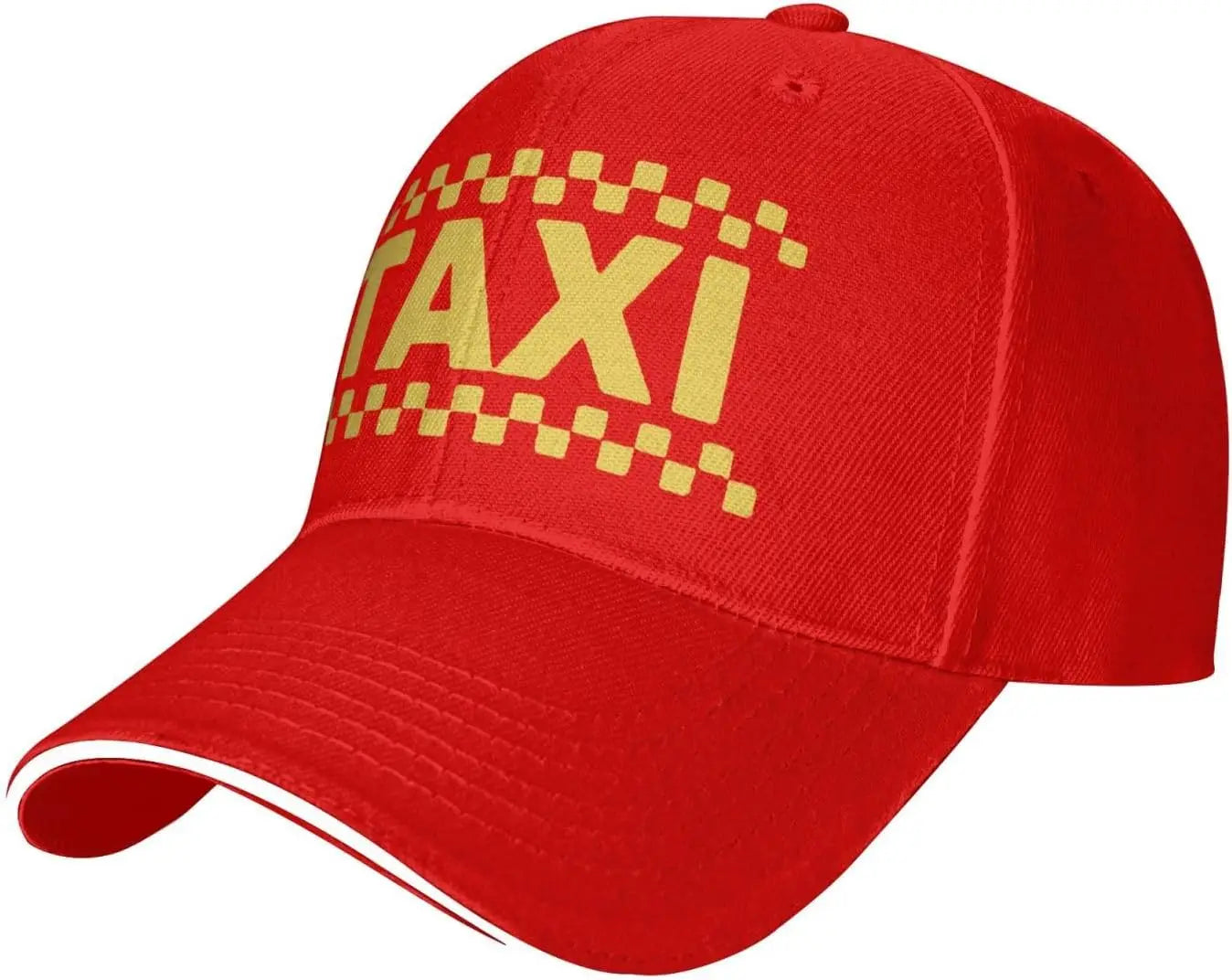 Taxi Checker Pattern Driver Style Baseball Cap