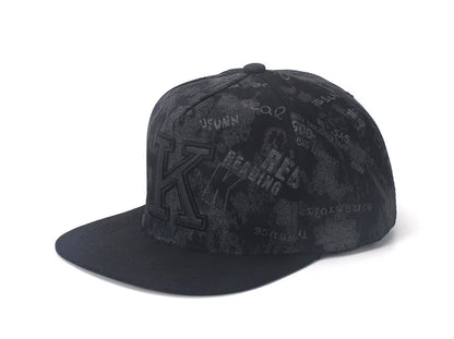 K Letter Hip Hop Snapback Cap