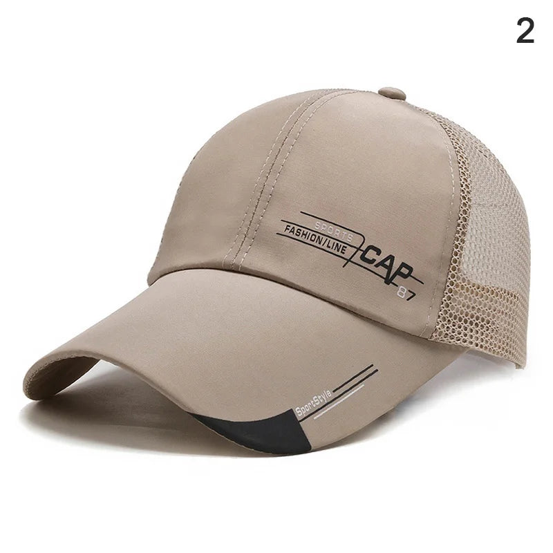 Unisex Mesh Ponytail Snapback Baseball Cap