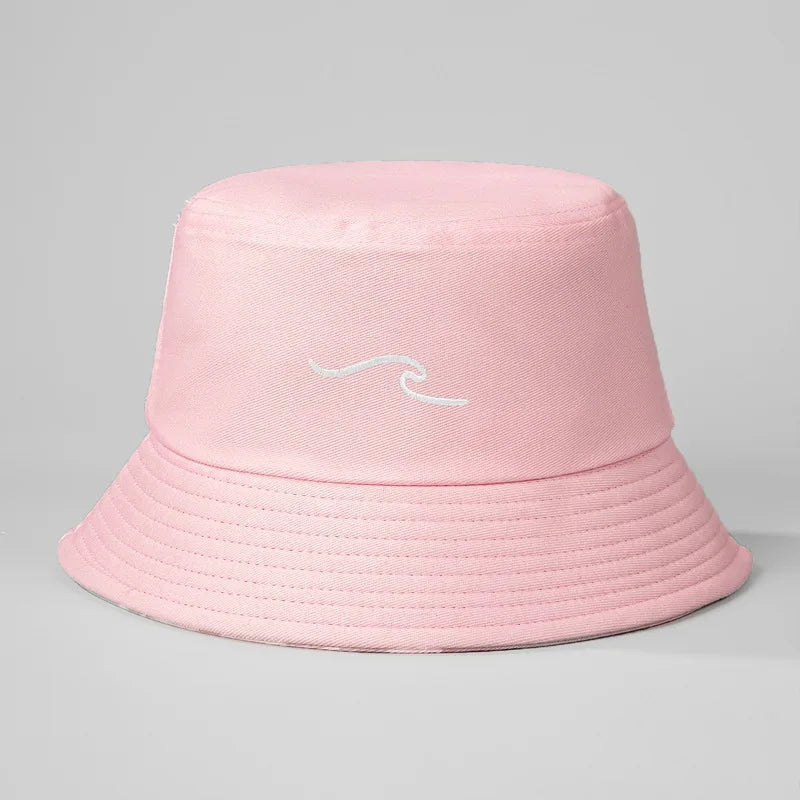 Wave Ripple Embroidery Bucket Hat
