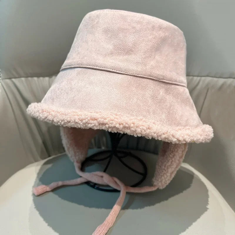 Japanese Double Sided Lamb Wool Bucket Hat