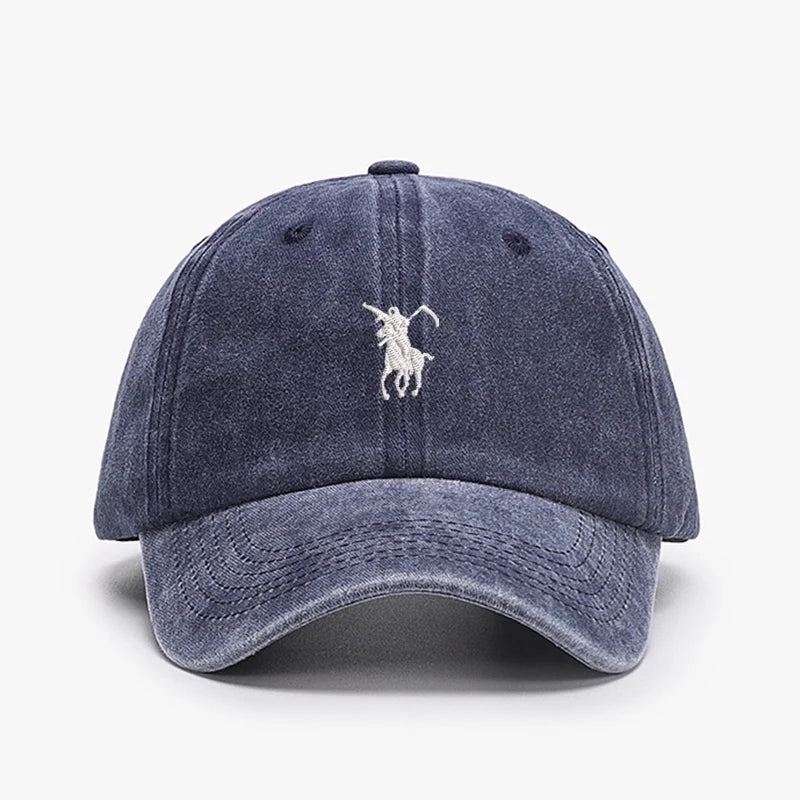 Grim Reaper Japan Embroidered Washed Cotton Baseball Cap