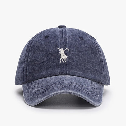 Grim Reaper Japan Embroidered Washed Cotton Baseball Cap