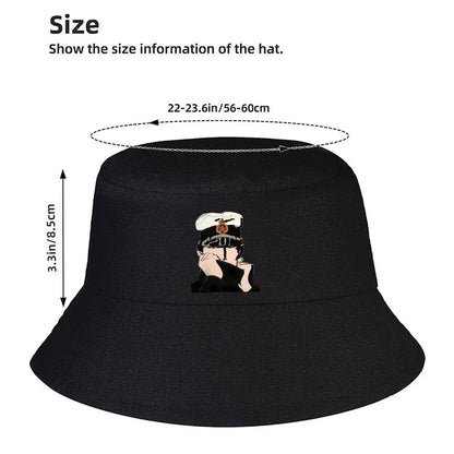 Anime Captain Hand Drawn Character Bucket Hat
