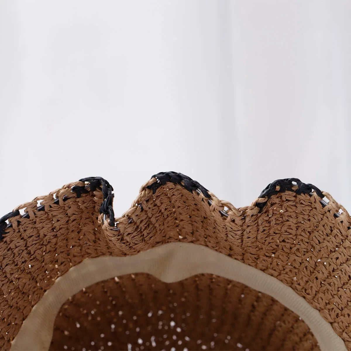 Straw Crochet UV Protection Summer Bucket Hat