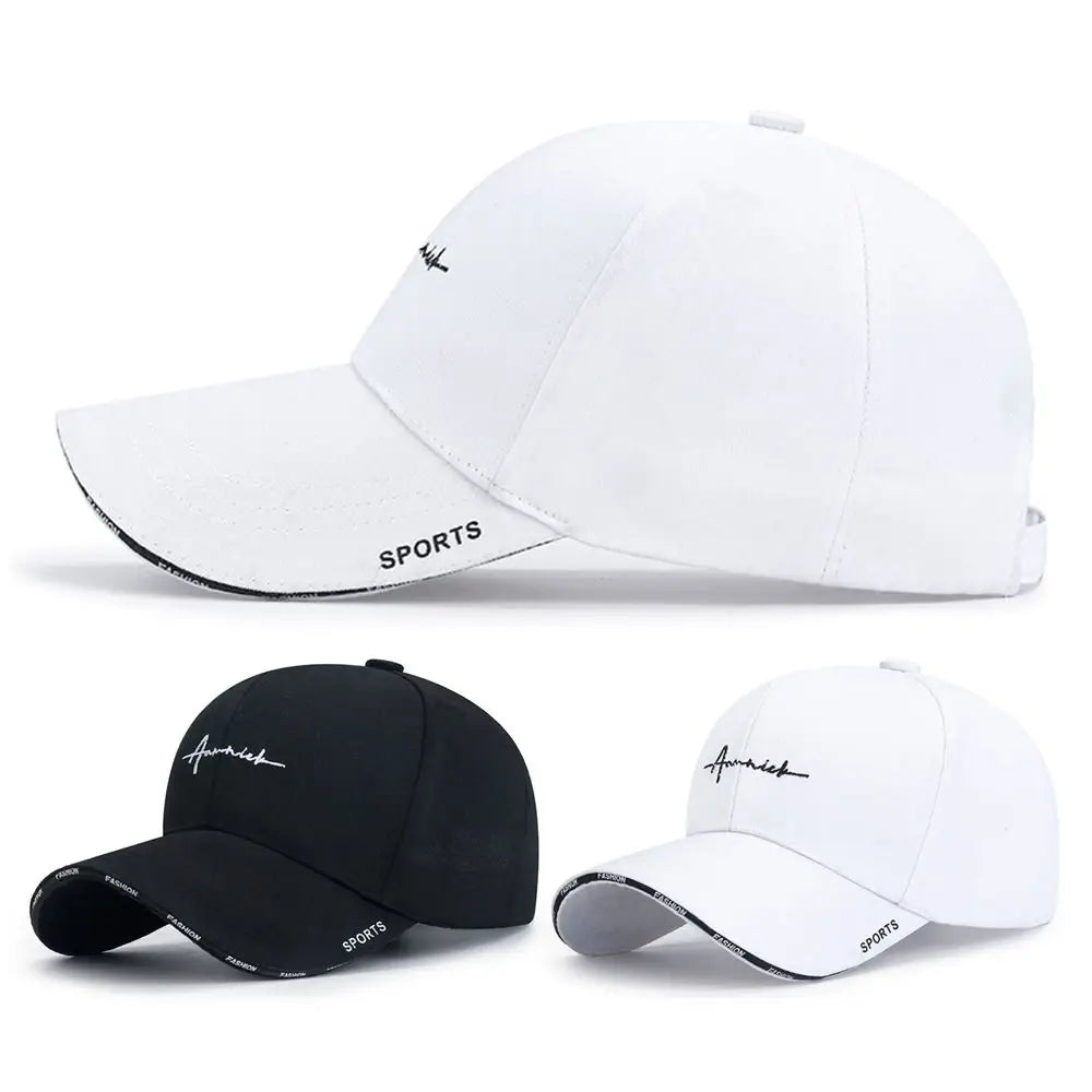 Summer Sunscreen Adjustable Cotton Solid Color Baseball Cap