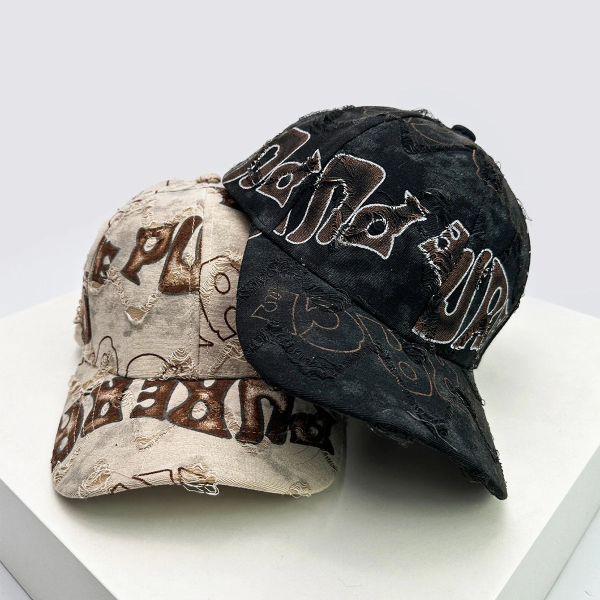American Vintage Letter Distressed Baseball Cap