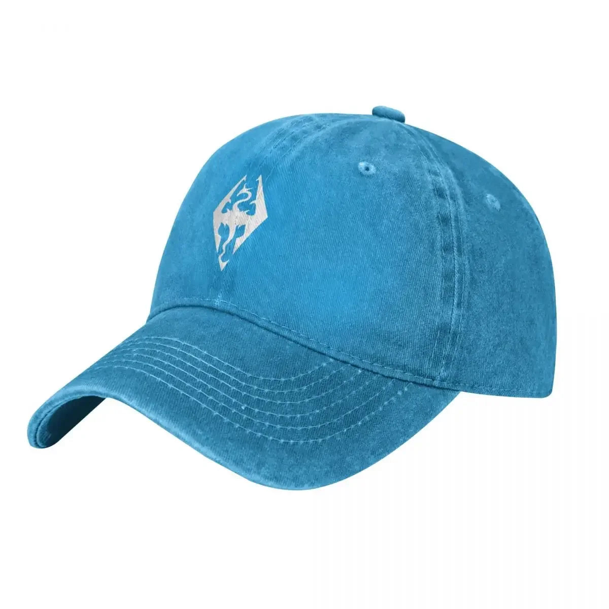 Skyrim Symbol Blue White Fashion Baseball Cap