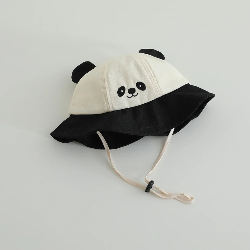 Cute Bear Cotton Kids Summer Bucket Hat