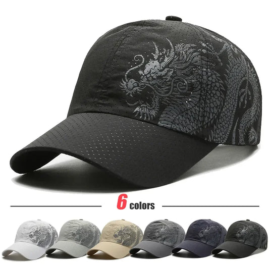 Chinese Dragon Quick Dry Breathable Baseball Cap