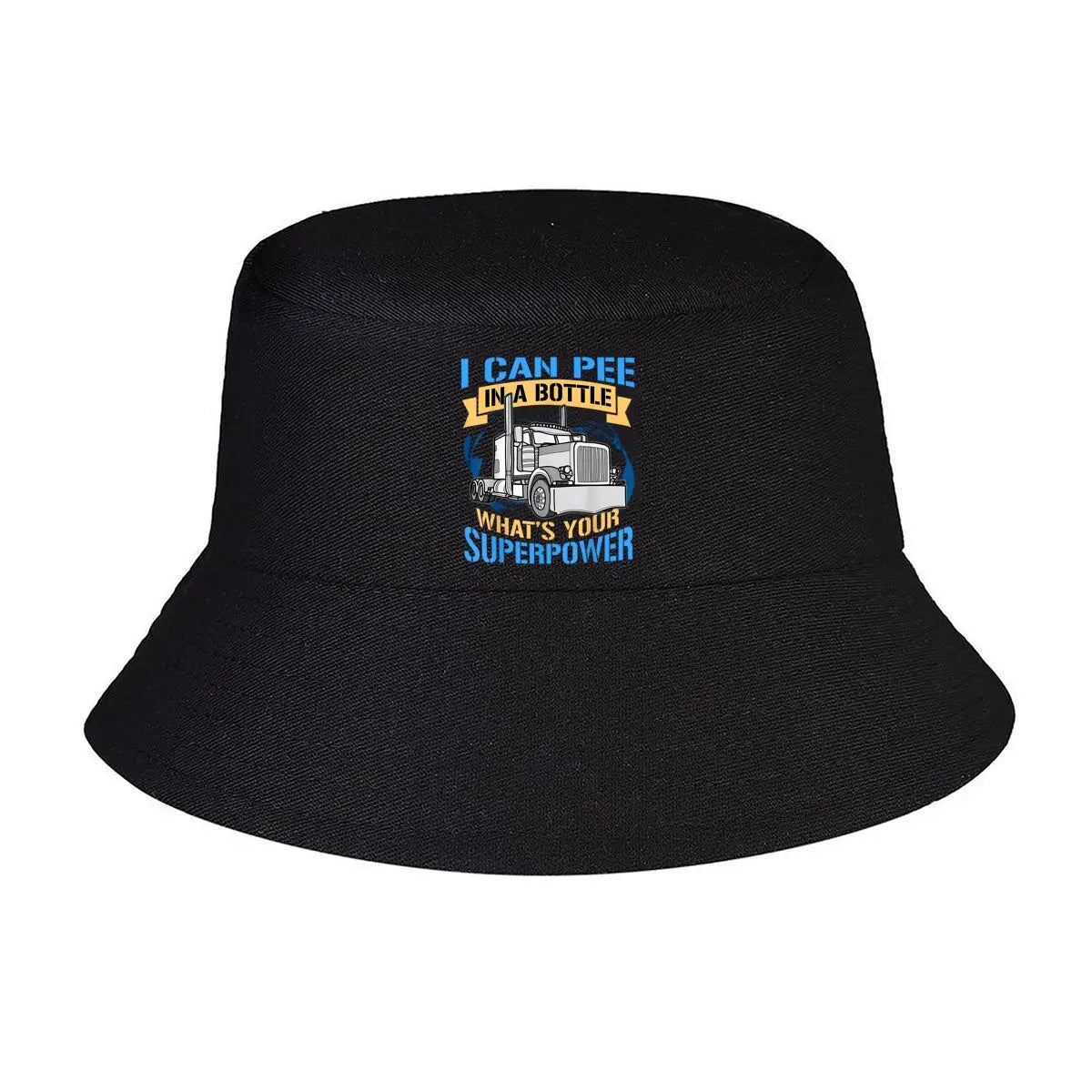 Truck Driver Pee Bottle Superpower Humor Bucket Hat