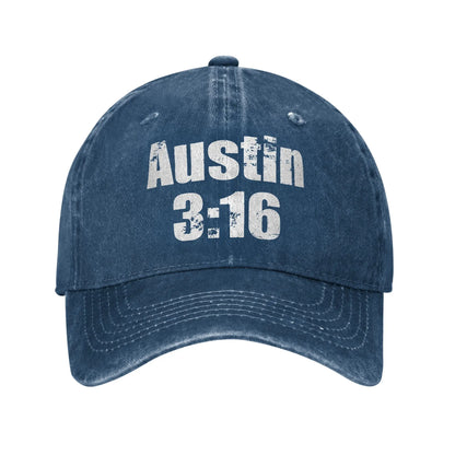 Stone Cold Steve Austin Wrestling Print Baseball Cap