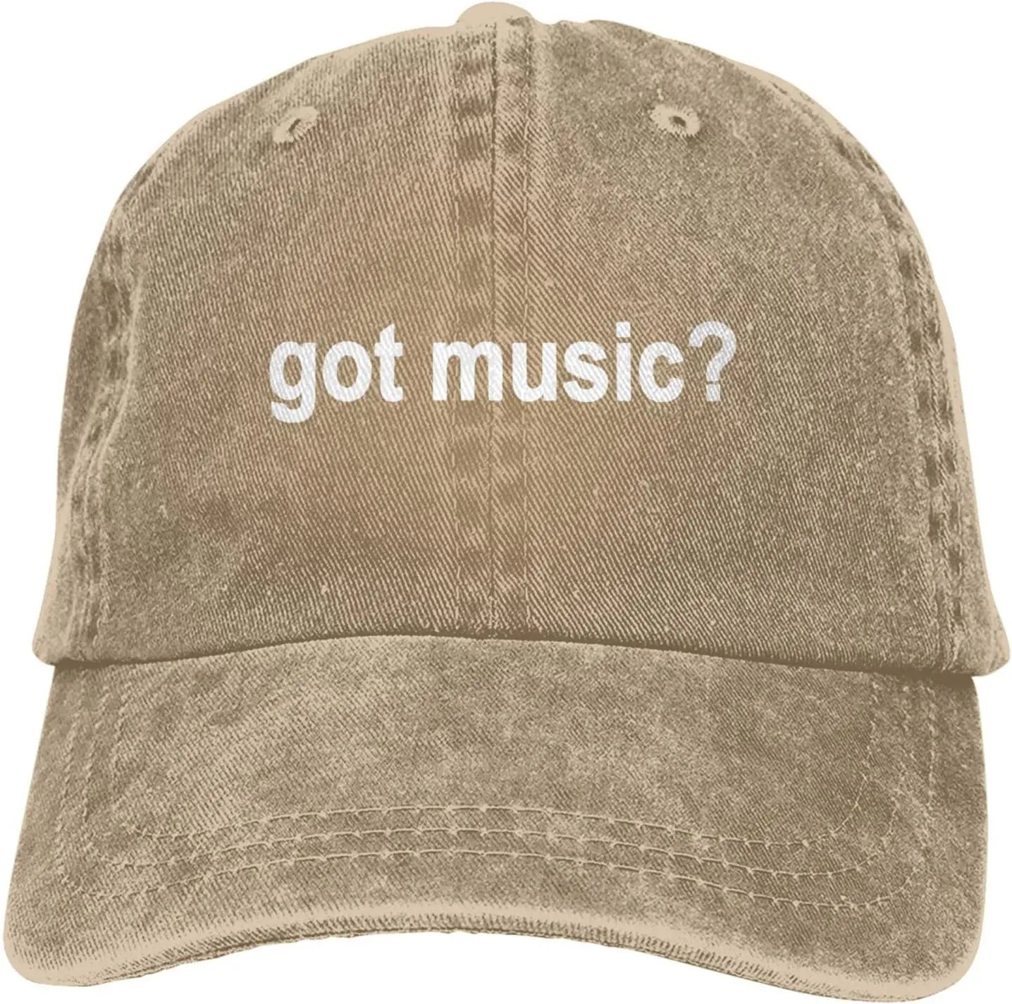 Got Music Question Mark Distressed Baseball Cap