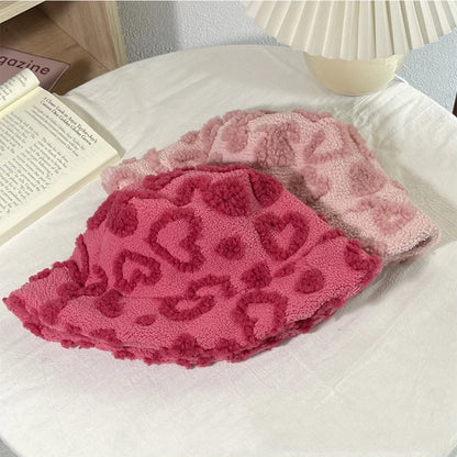 Lambskin Love Jacquard Warm Bucket Hat