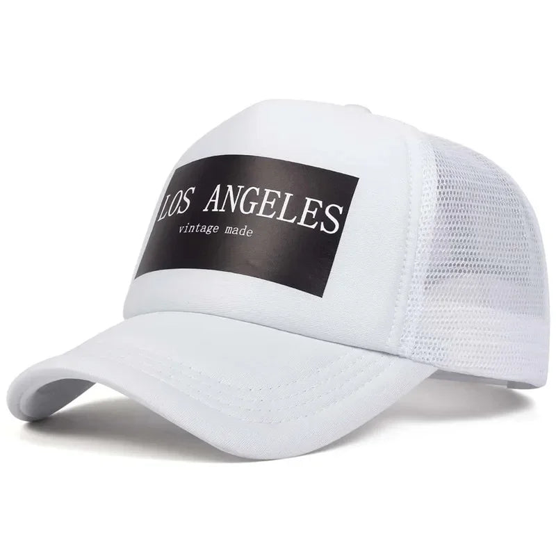Unisex Los Angeles Print Baseball Net Caps