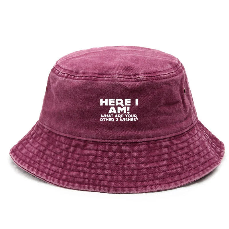 Vintage Cotton Sarcastic Humor Design Bucket Hat