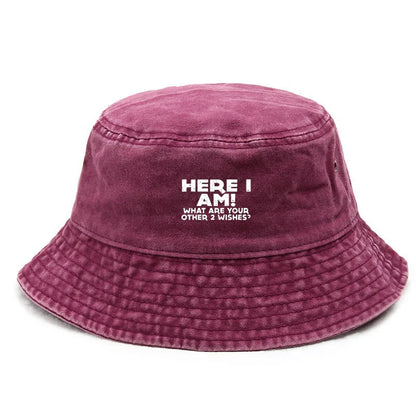 Vintage Cotton Sarcastic Humor Design Bucket Hat