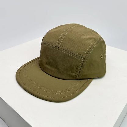 Quick Dry Solid Retro Snapback Cap