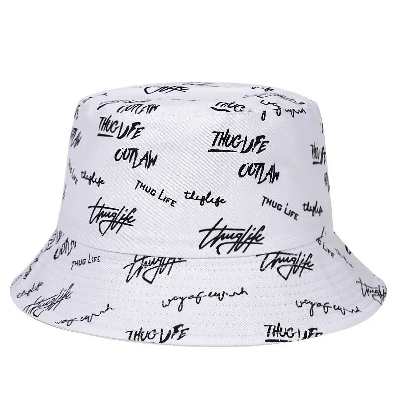 Unisex Double-Sided Thugufe Embroidered Personality Bucket Hat