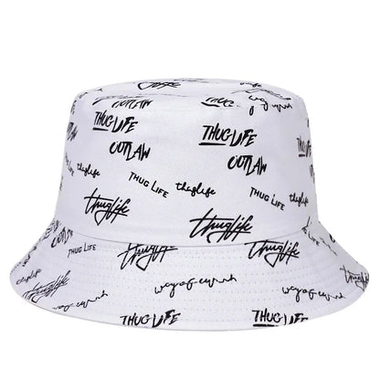 Unisex Double-Sided Thugufe Embroidered Personality Bucket Hat