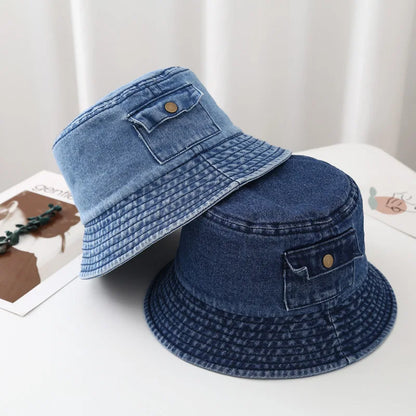 Retro Washed Four Seasons Casual Bucket Hat