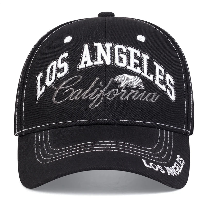 LOSANGELES Bear Embroidered Baseball Hat