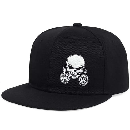 Unisex Skeleton Fingers printed Hip-hop Hats