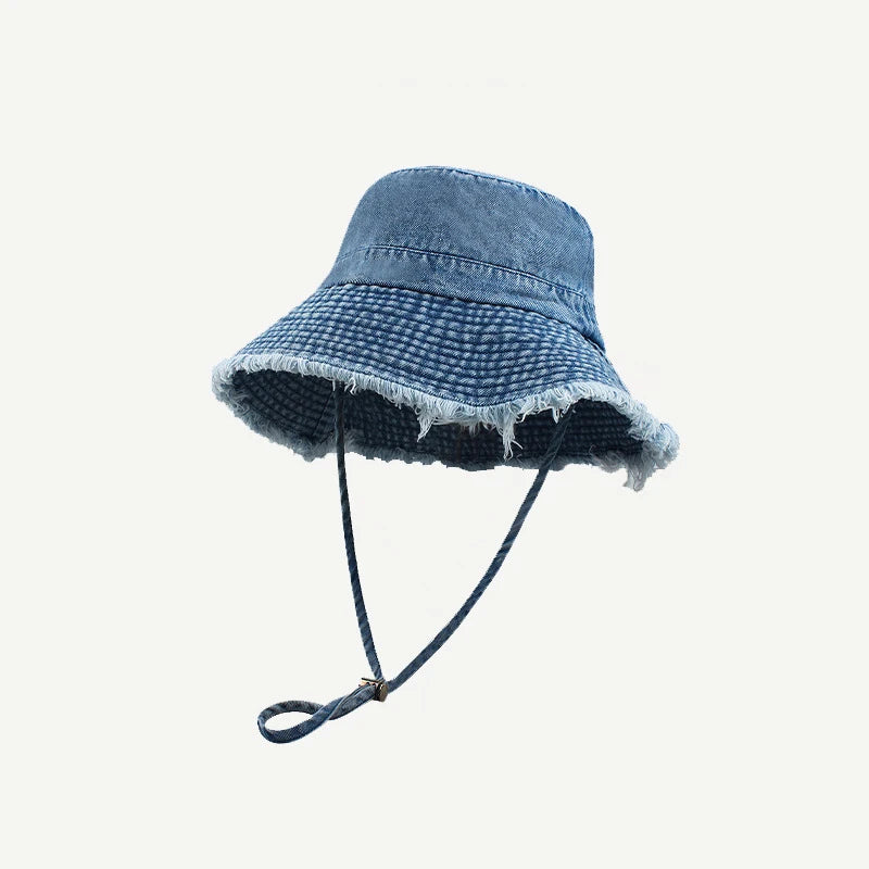 Leopard Print Wide Brim Unisex Sun Bucket Hat