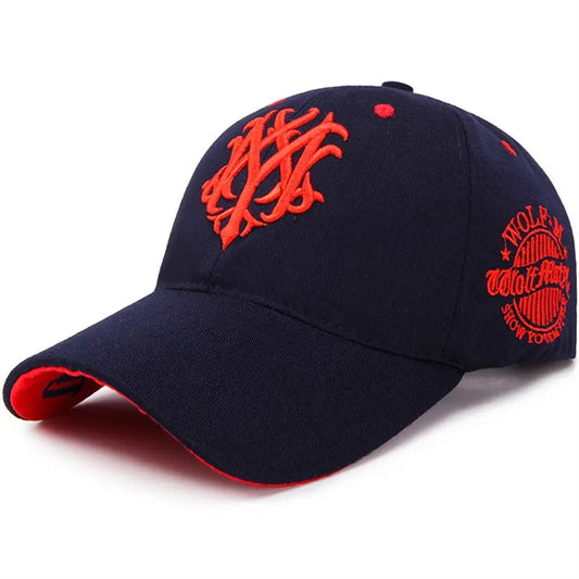 Embroidered Flame Totem Baseball Cap