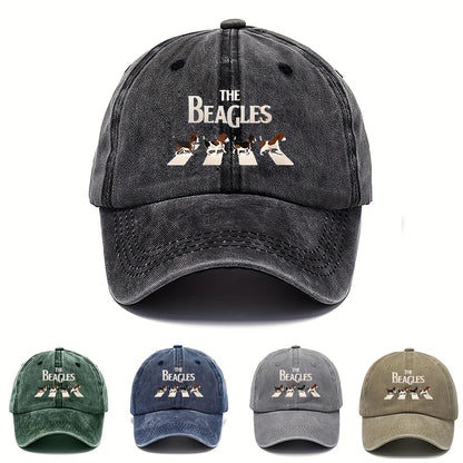 Casual Print Adjustable Washed Retro Baseball Cap