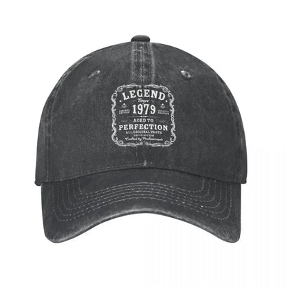 Vintage Since 1979 Distressed Cotton Baseball Cap