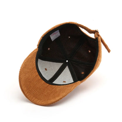 Corduroy C Letter Baseball Cap