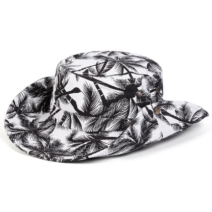 Coconut Tree Print Bucket Hat