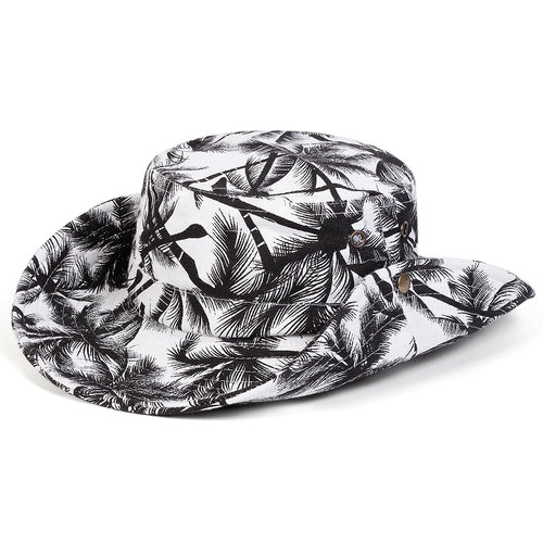 Coconut Tree Print Bucket Hat