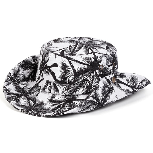 Coconut Tree Print Bucket Hat