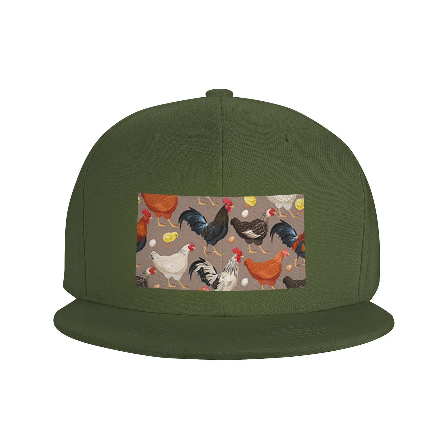 Chicken Animal Theme Casual Breathable Snapback Cap