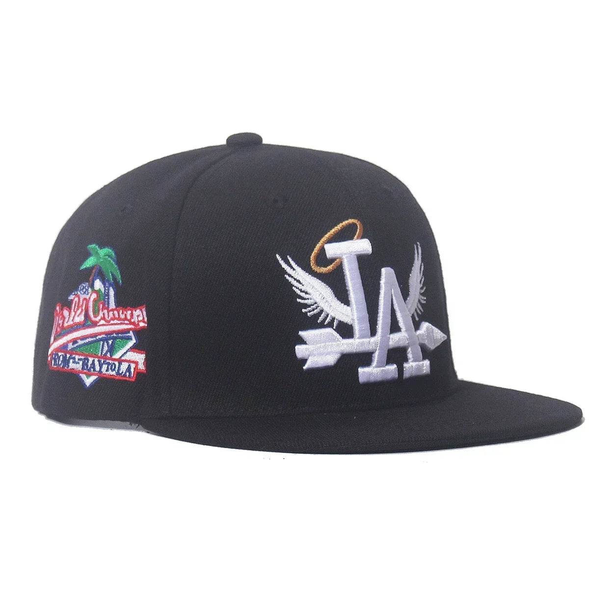 Letter Wing Coconut Tree Embroidered Baseball Cap
