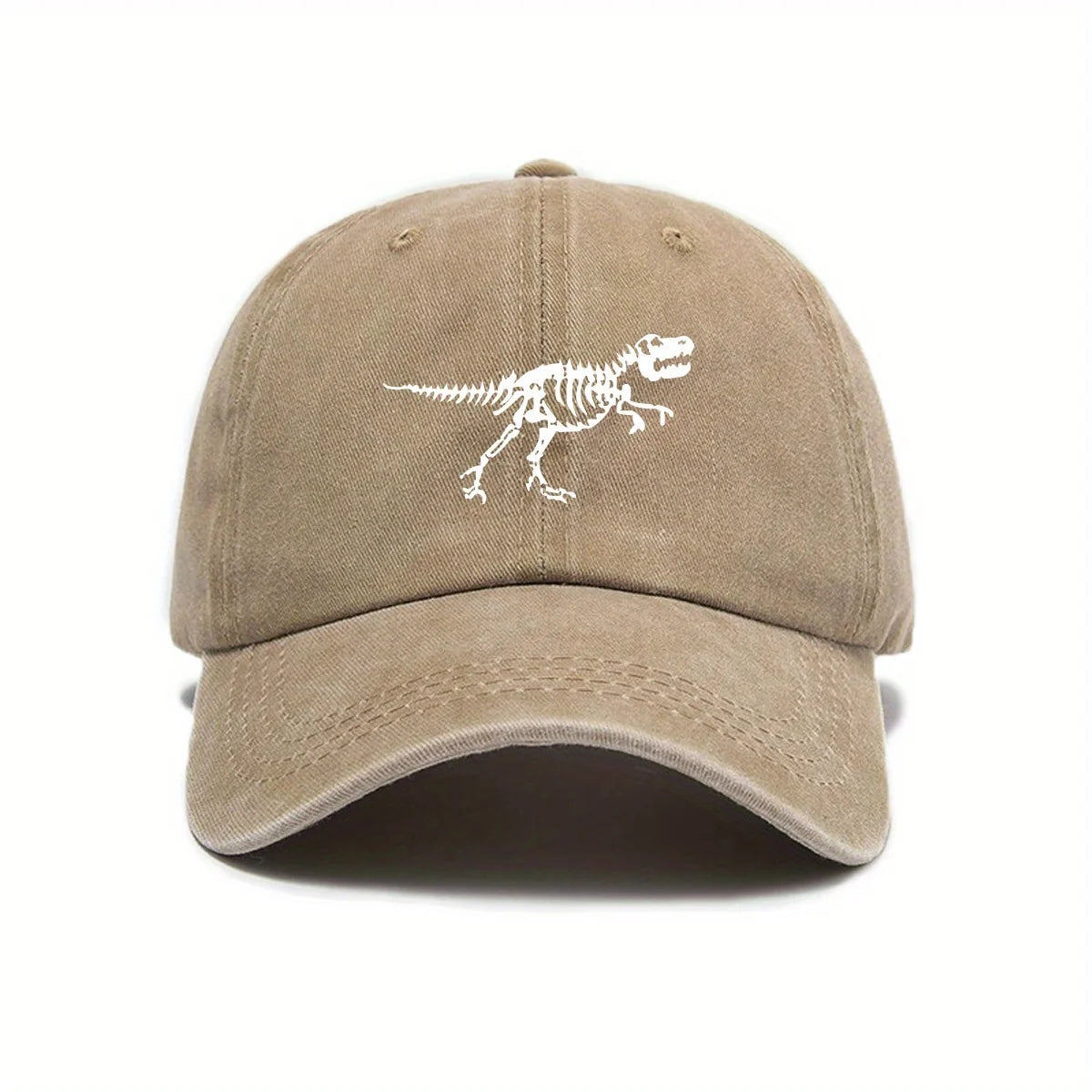 Dinosaur Skeleton Print Casual Street Baseball Cap