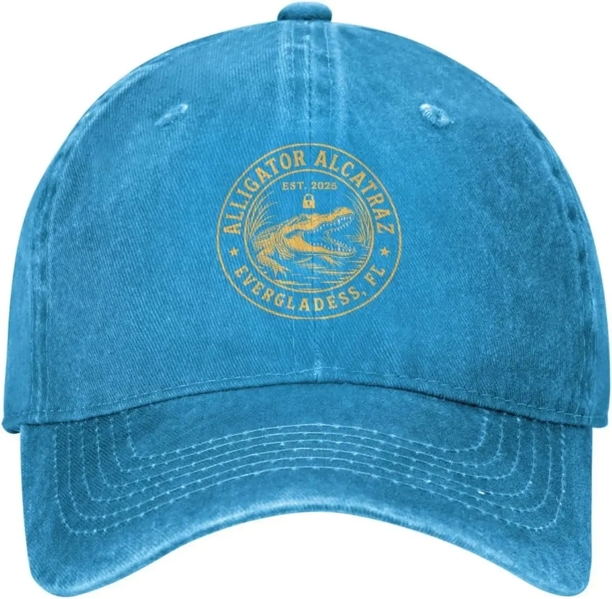 Alligator Alcatraz Low Profile Washed Baseball Cap