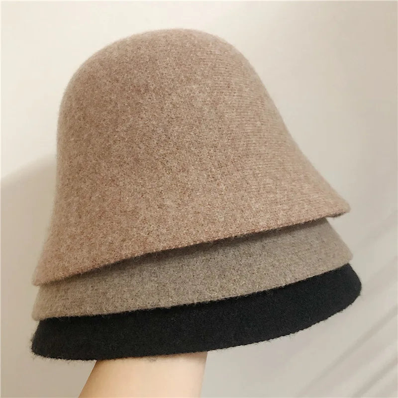 Japanese Wool Vintage Warm Bucket Hat