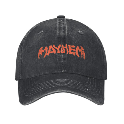 Lady Gaga Mayhem Vintage Denim Baseball Cap