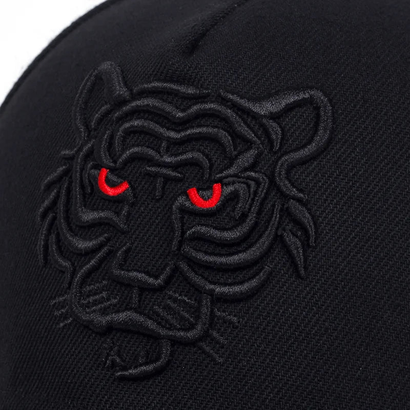 Black Tiger Embroidered Hip Hop Baseball Cap