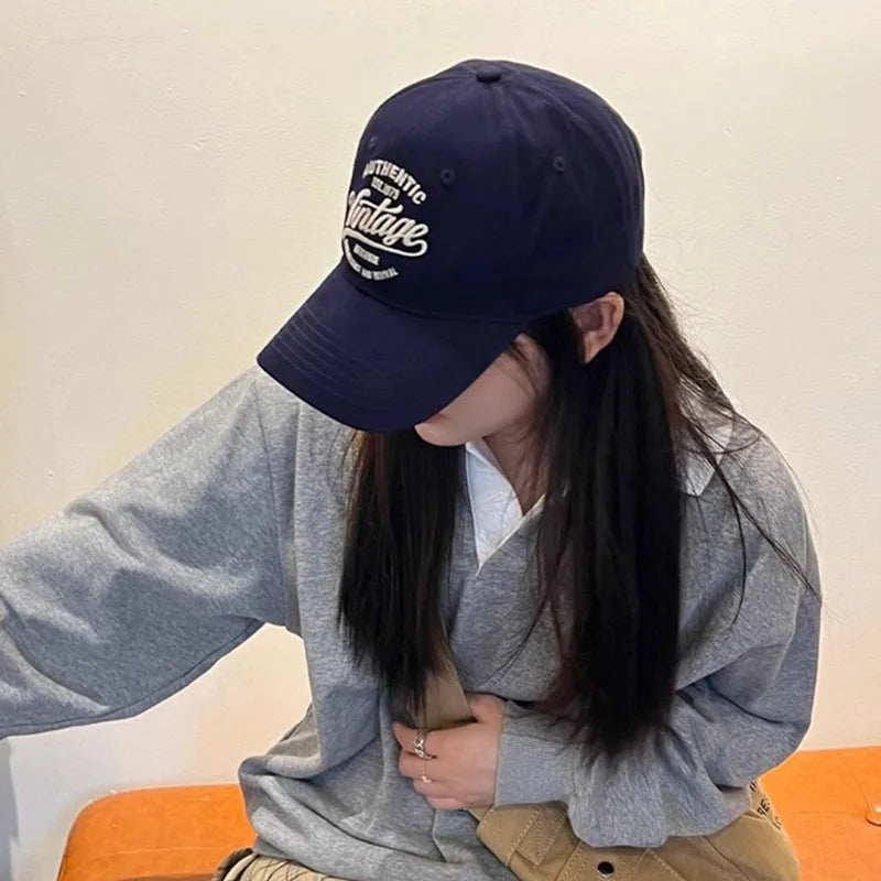 Unisex Embroidered Letter Snapback Trucker Baseball Cap