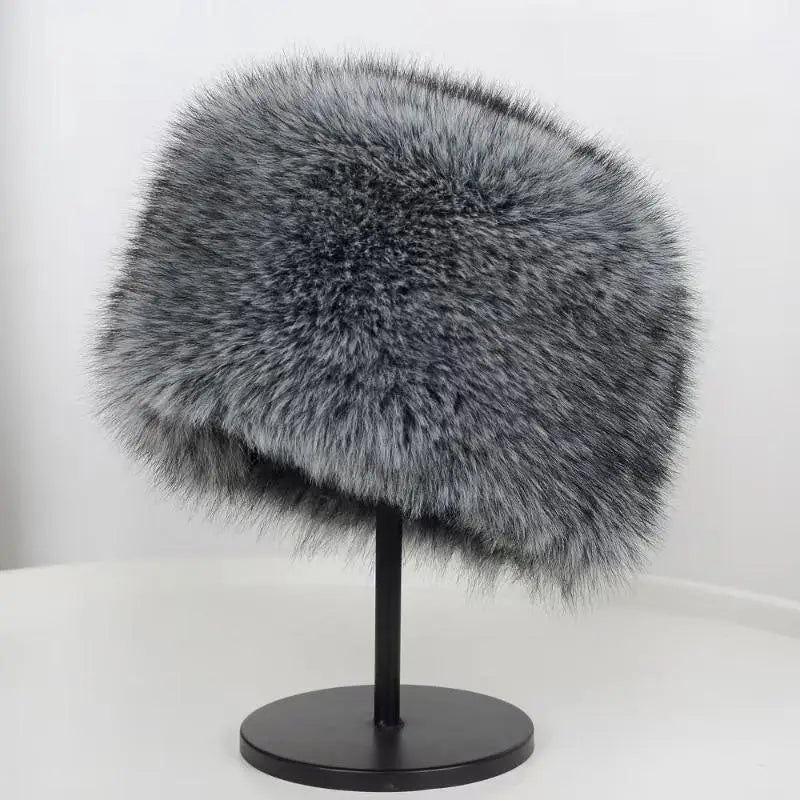 Winter Plush Fur Earflap Bucket Hat